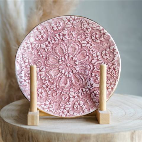 Pink medium plate