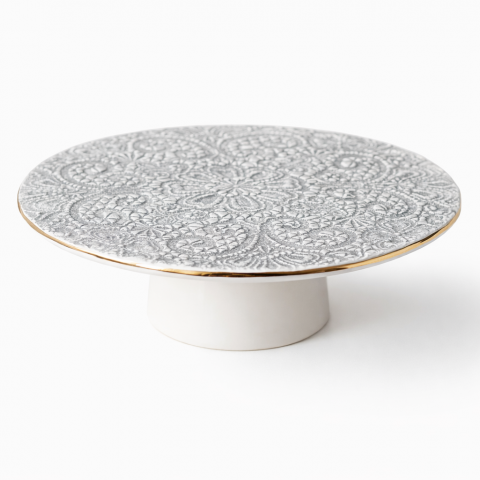 Grey cake stand
