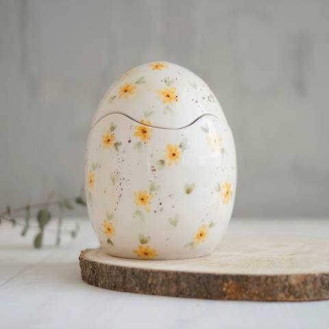 Easter egg Yellow flower pot
