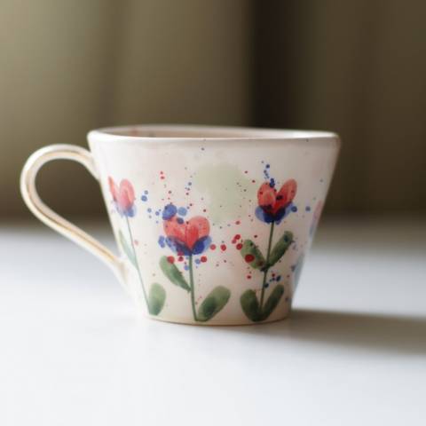 Flower šalica crveni cvijet