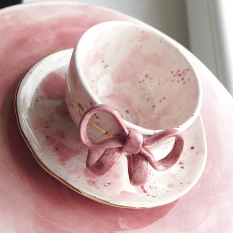 Roza bow cup & saucer