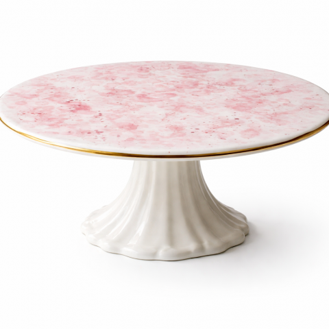 Cake stand L in pink
