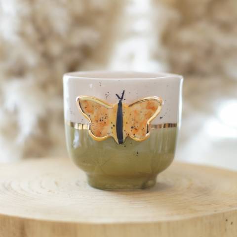 Butterfly in light green