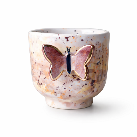 Butterfly in multicolor brown
