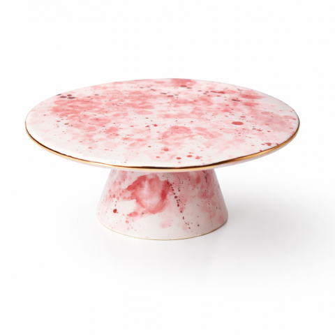 Small pink cake stand 21cm